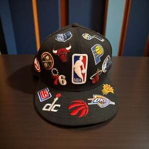 New Era NBA All-Over Logo Patch 59FIFTY Fitted Hat